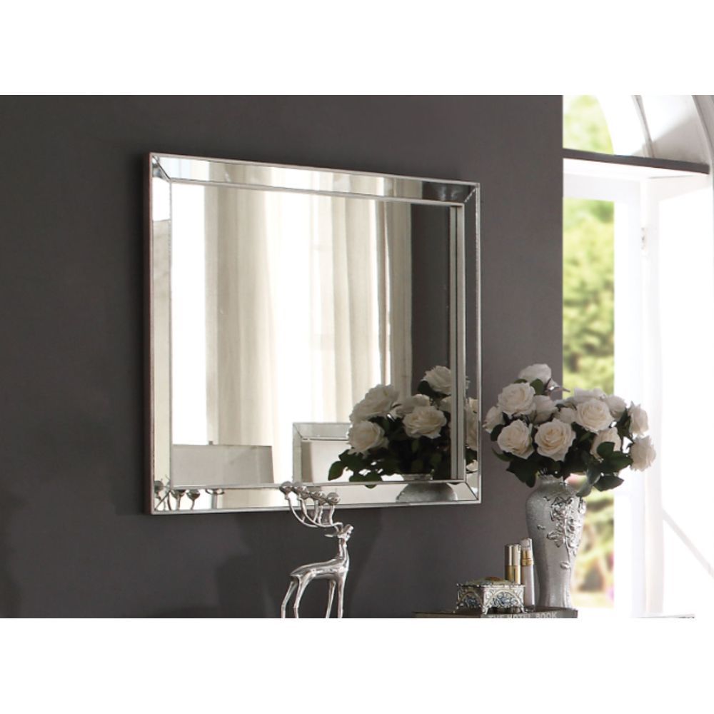 Voeville II Mirror in Platinum 24844