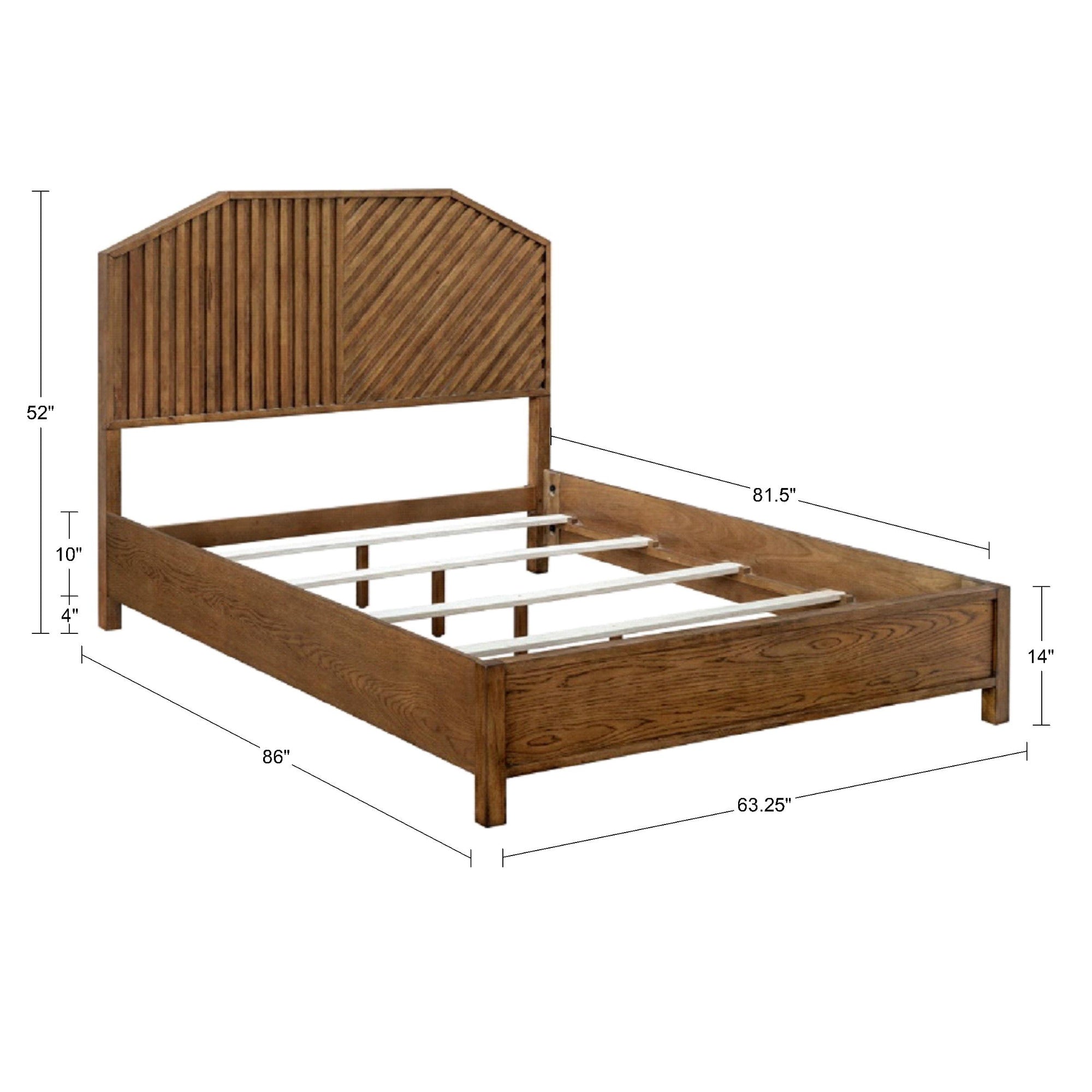 Sunset Cliff Wood Queen Bed