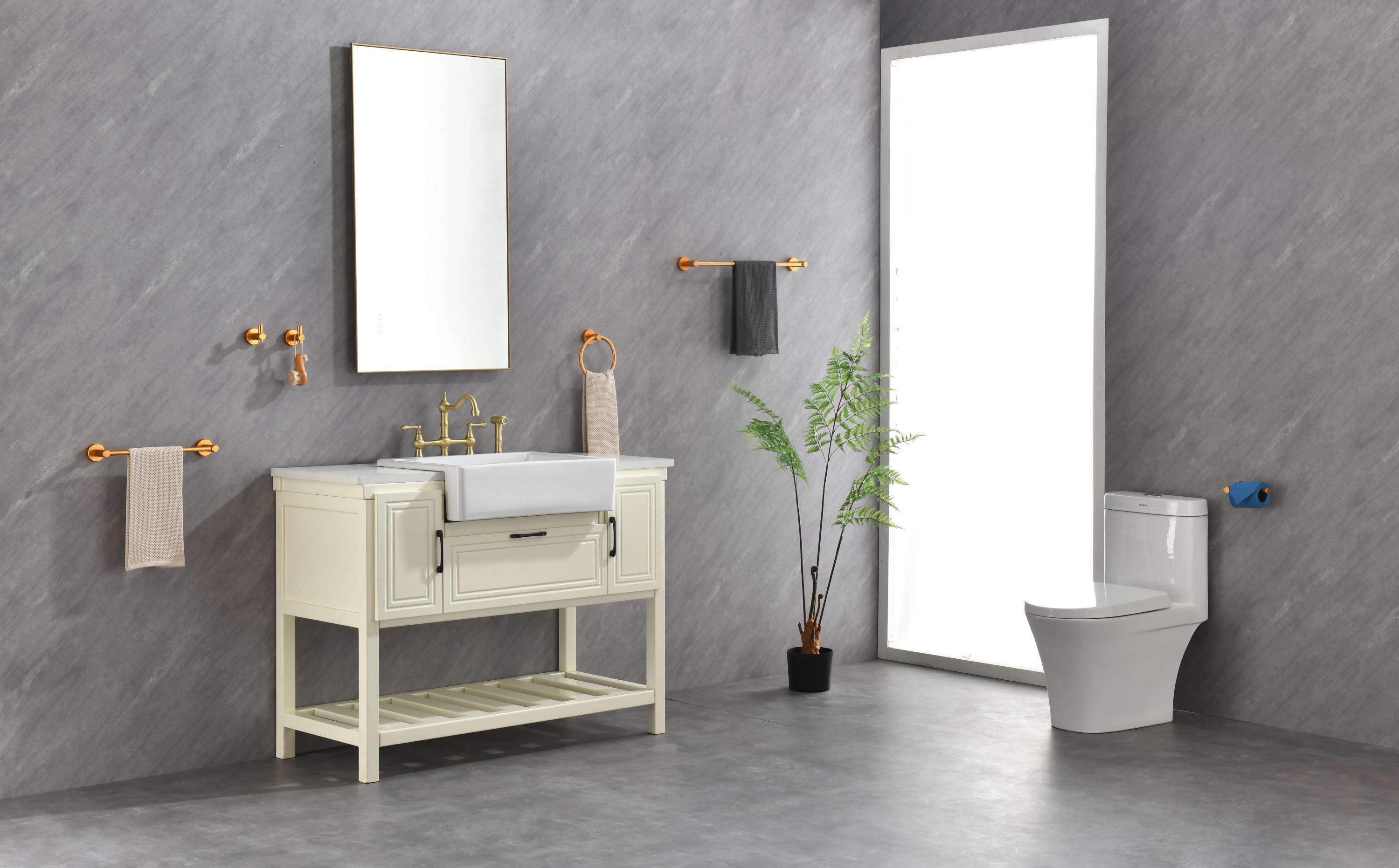 bathroom led mirror is multi-functional and each function is controlled by a smart touch button.