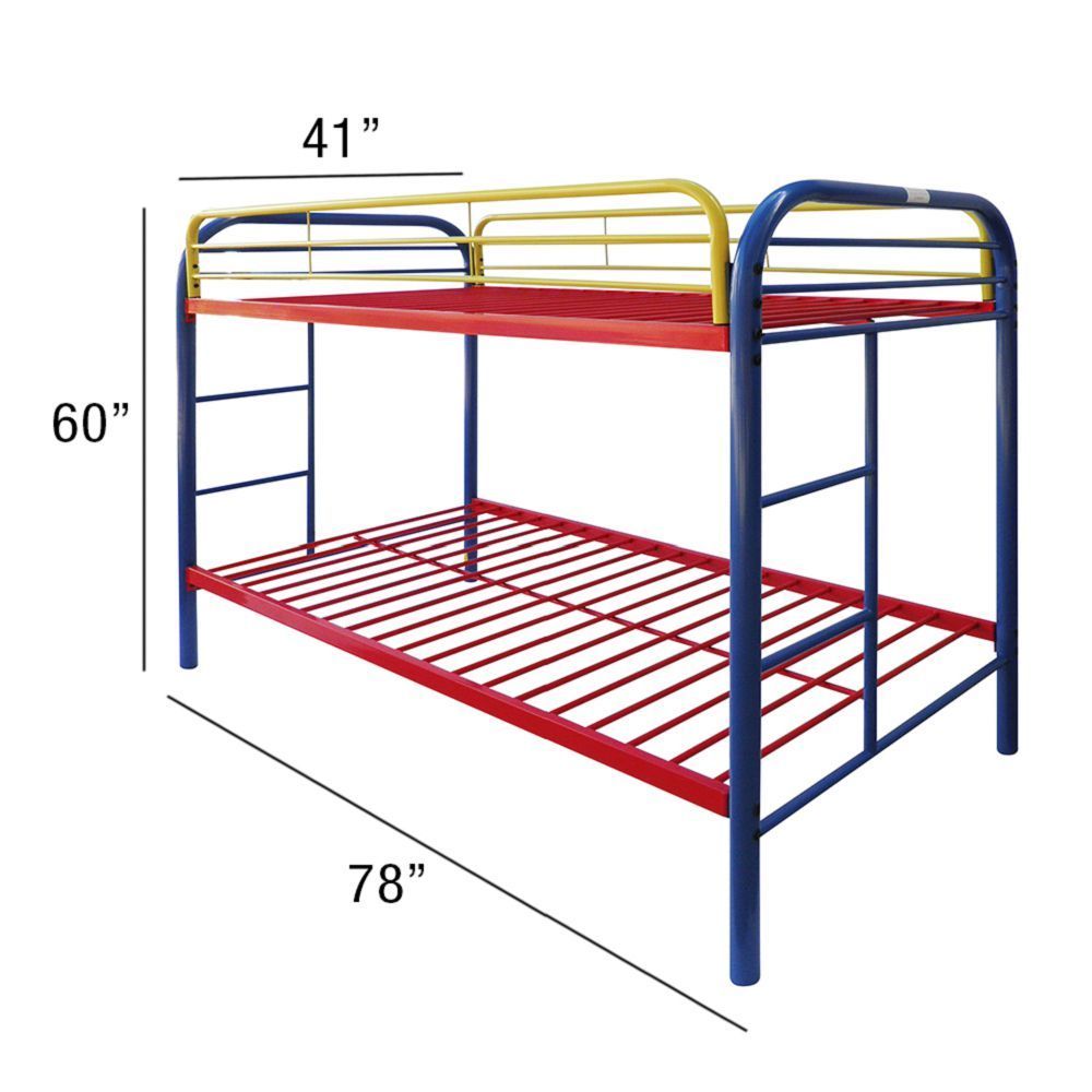 Thomas Bunk Bed (Twin/Twin) in Rainbow 02188RNB