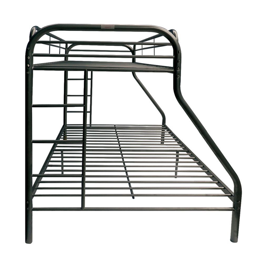 Tritan Bunk Bed (Twin/Full) in Black 02053BK