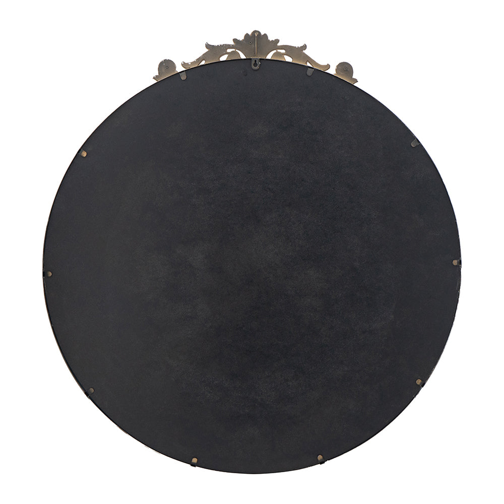 36" x 39" Round Gold Mirror, Wall Mounted Mirror with Metal Frame for Bathroom Living Room