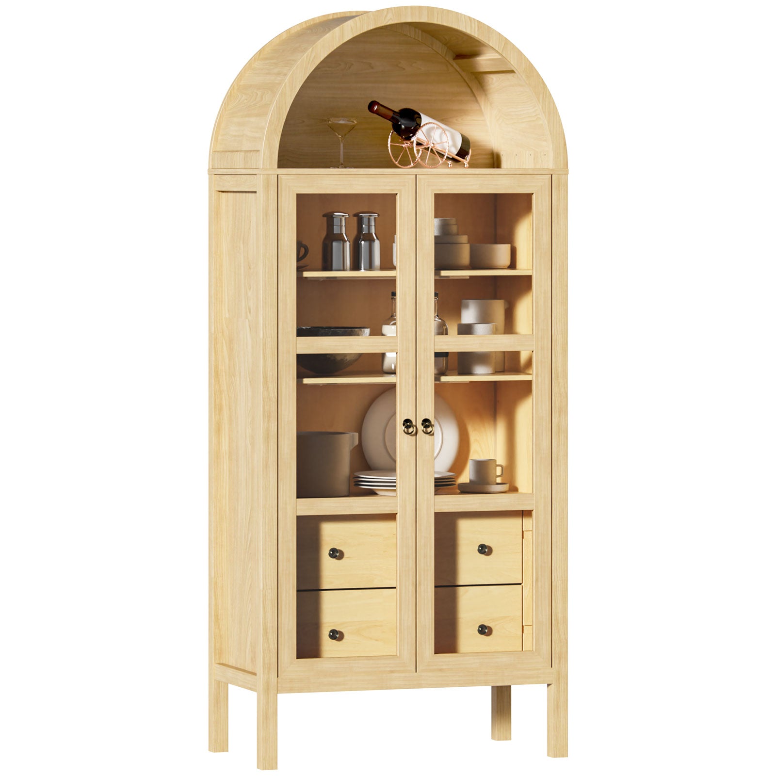 Storage Cabinet with Height Adjustable Shelf