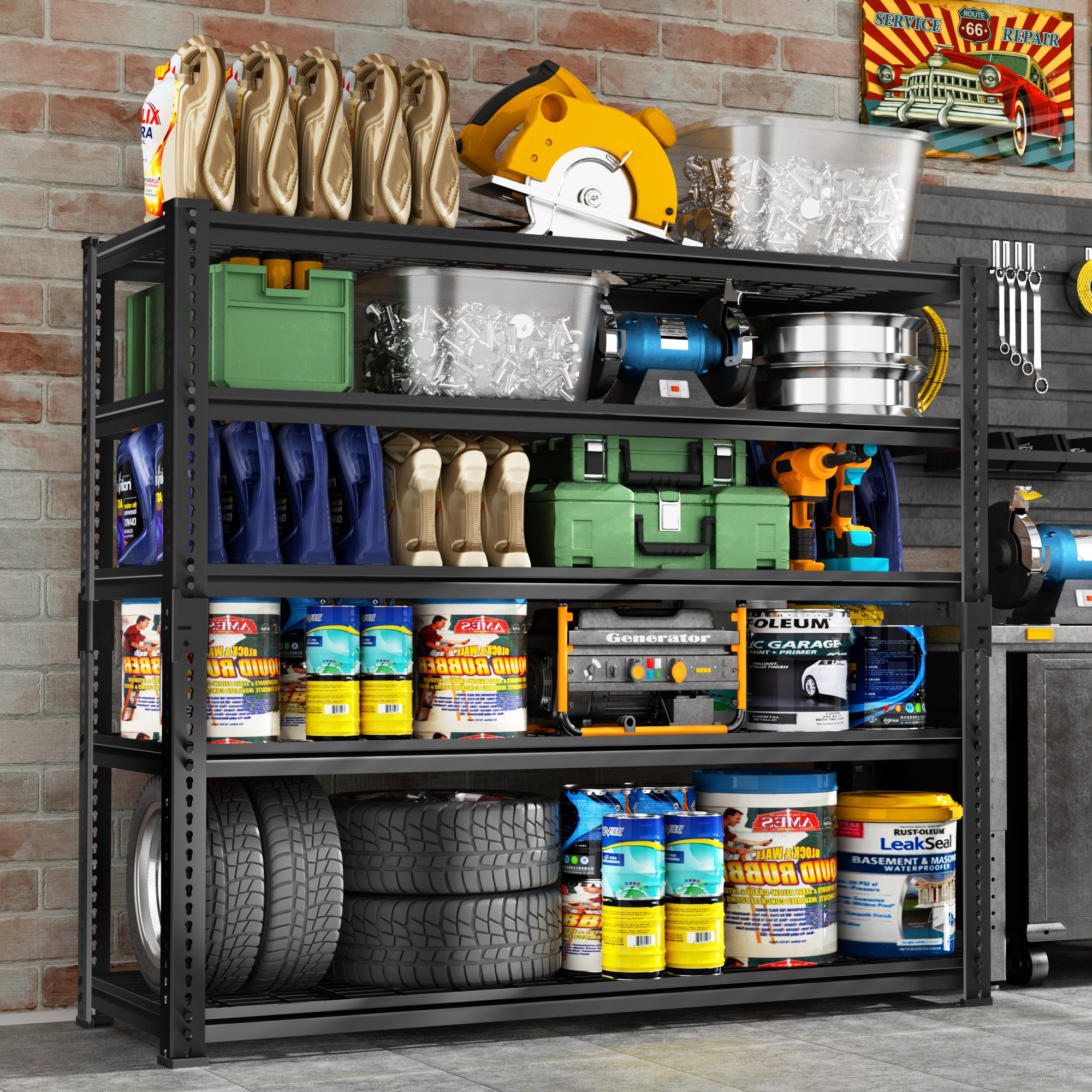 TW Adjustable Heavy Duty Metal Shelving Unit