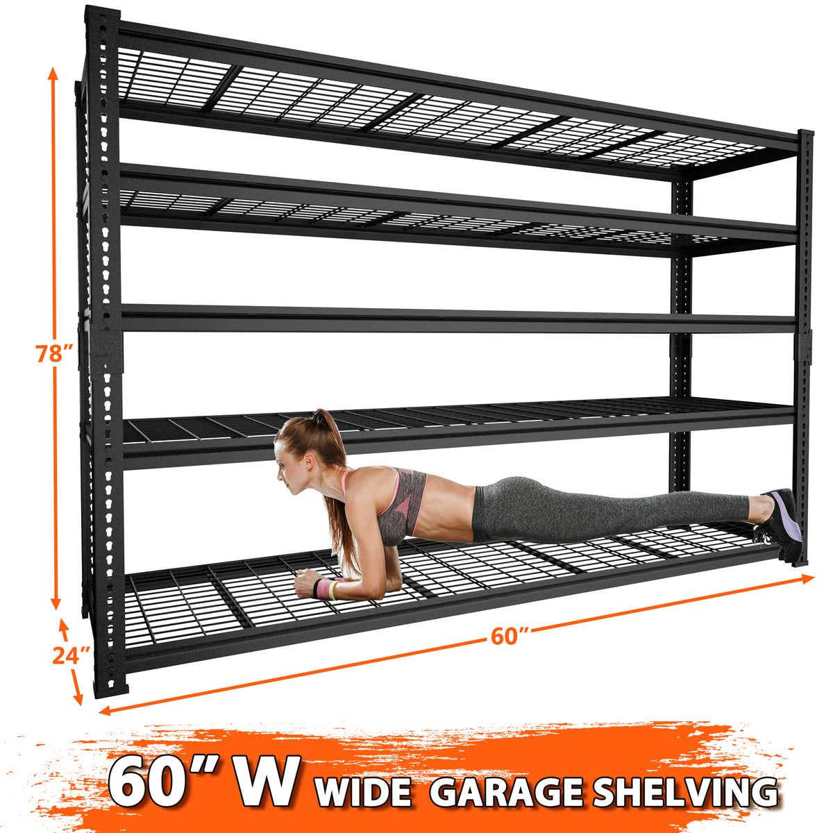 TW Adjustable Heavy Duty Metal Shelving Unit