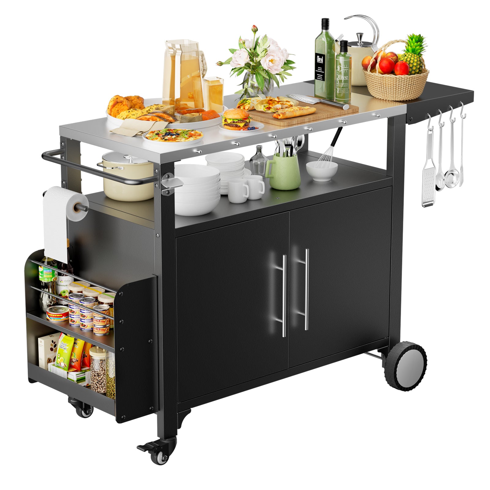 Metal Kitchen Cart