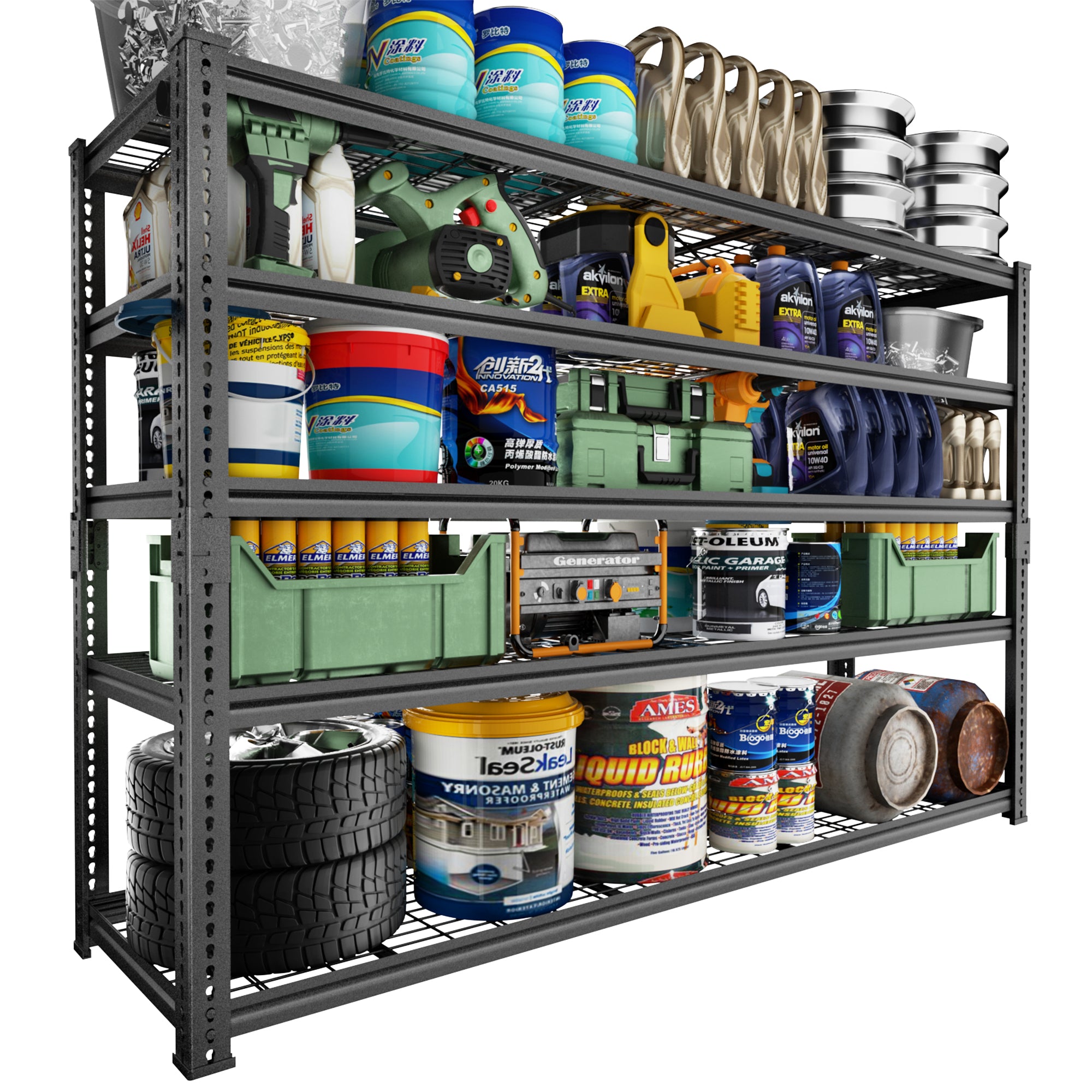 TW Adjustable Heavy Duty Metal Shelving Unit