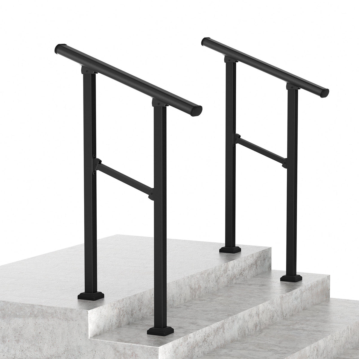 Hand Rails for Outdoor Steps, Wrought Iron Railing, Porch And Stair Railing Kit
