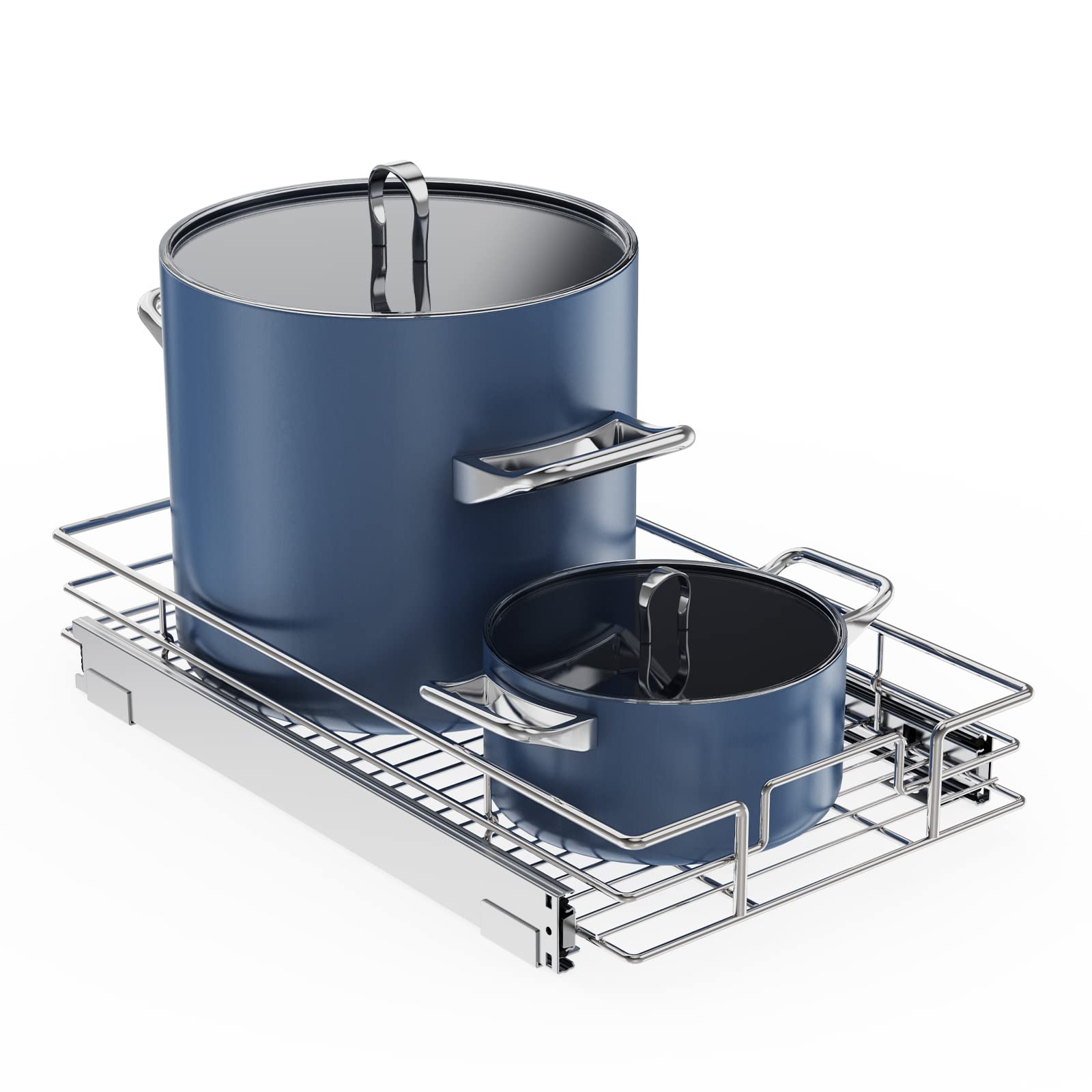 Single Tier Pull Out Cabinet Drawers For Kitchen Cabinets