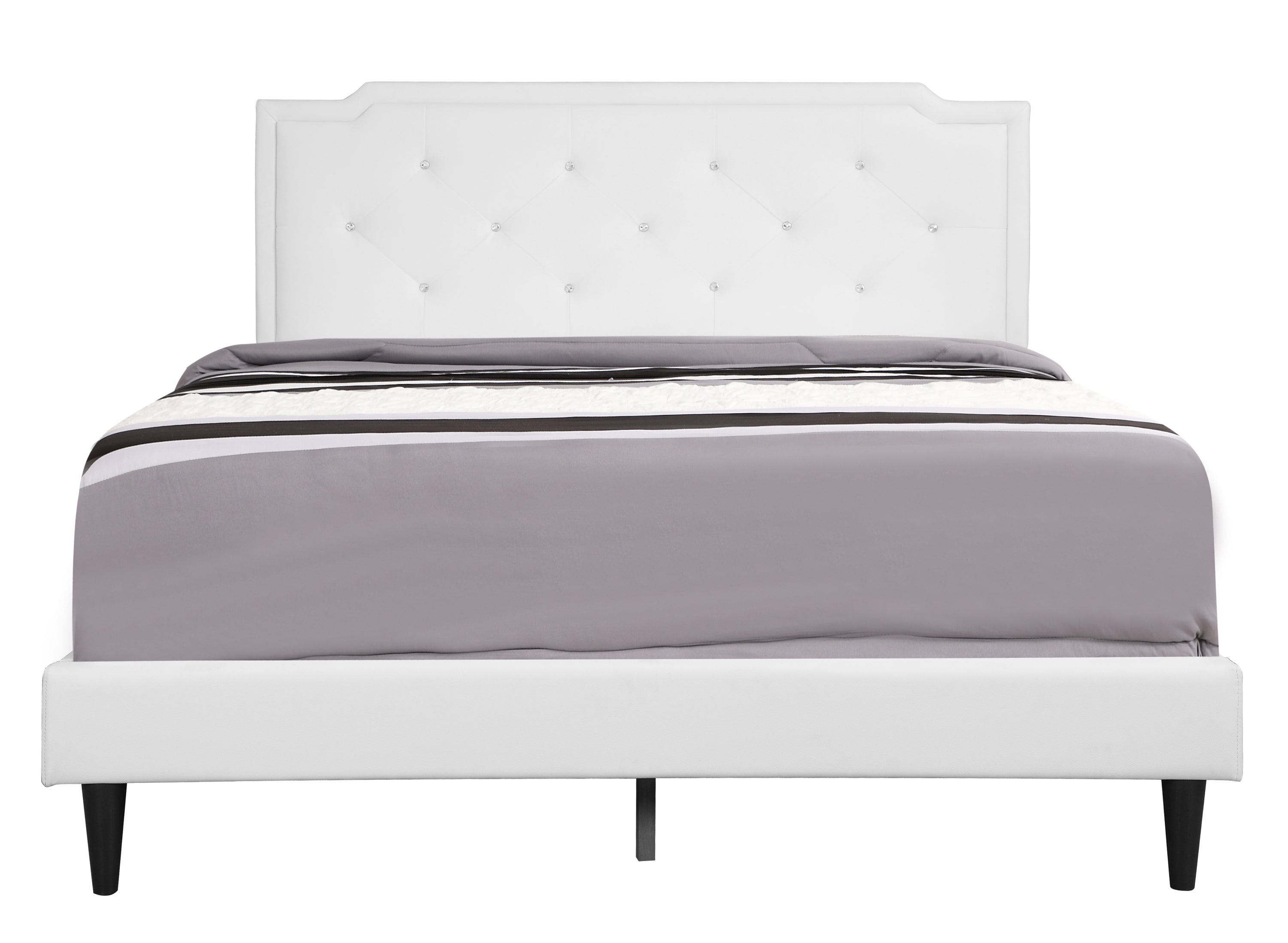 Glory Furniture Deb G1118-FB-UP Full Bed -All in One Box , WHITE
