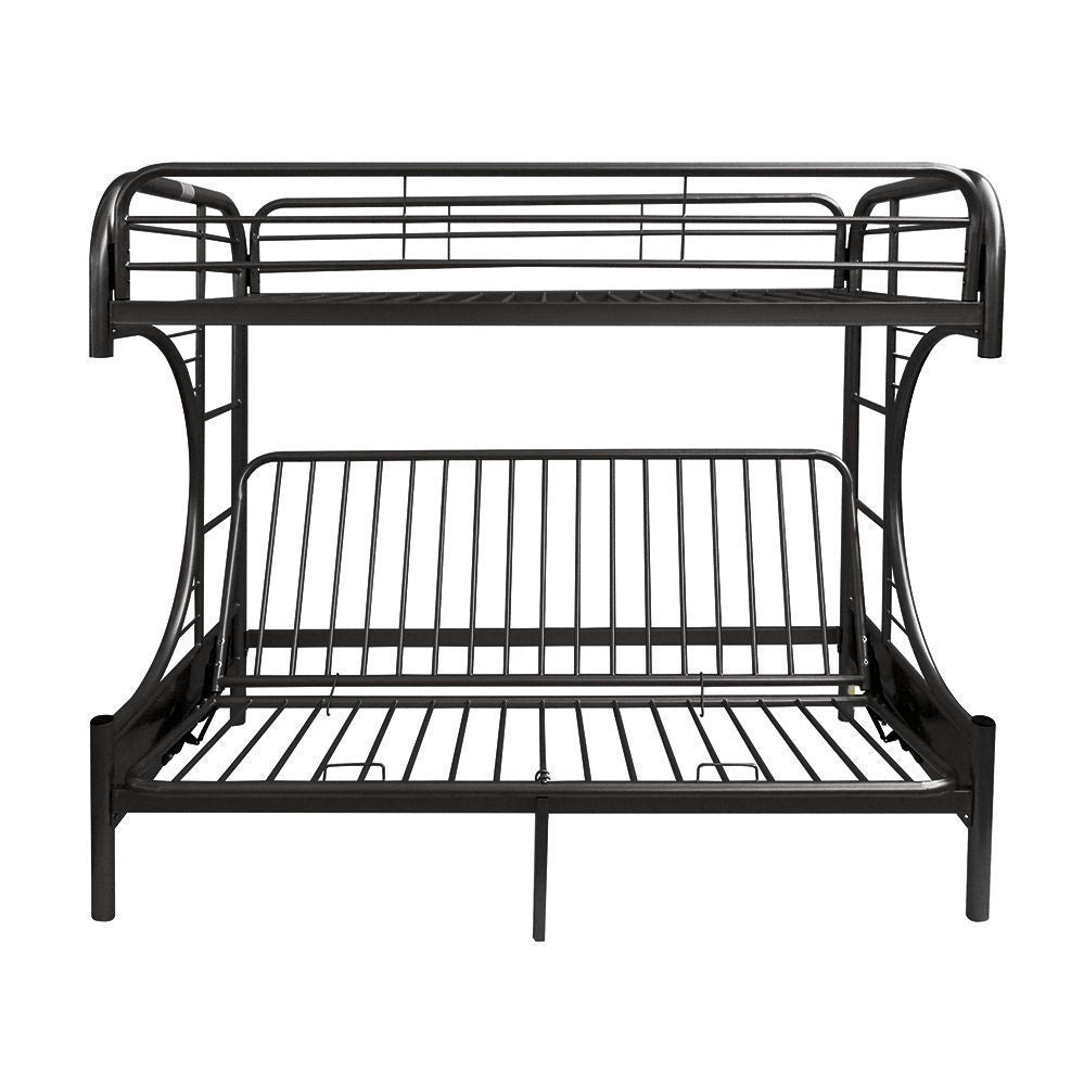 Eclipse Bunk Bed (Twin/Full/Futon) in Black 02091BK