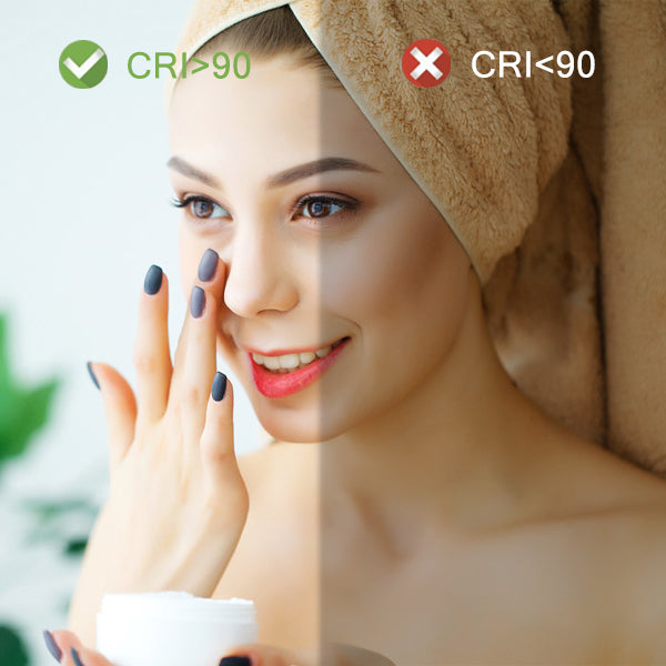 24×32 Bathroom Mirror with Dimmable LED Light Makeup Mirror Anti-fog