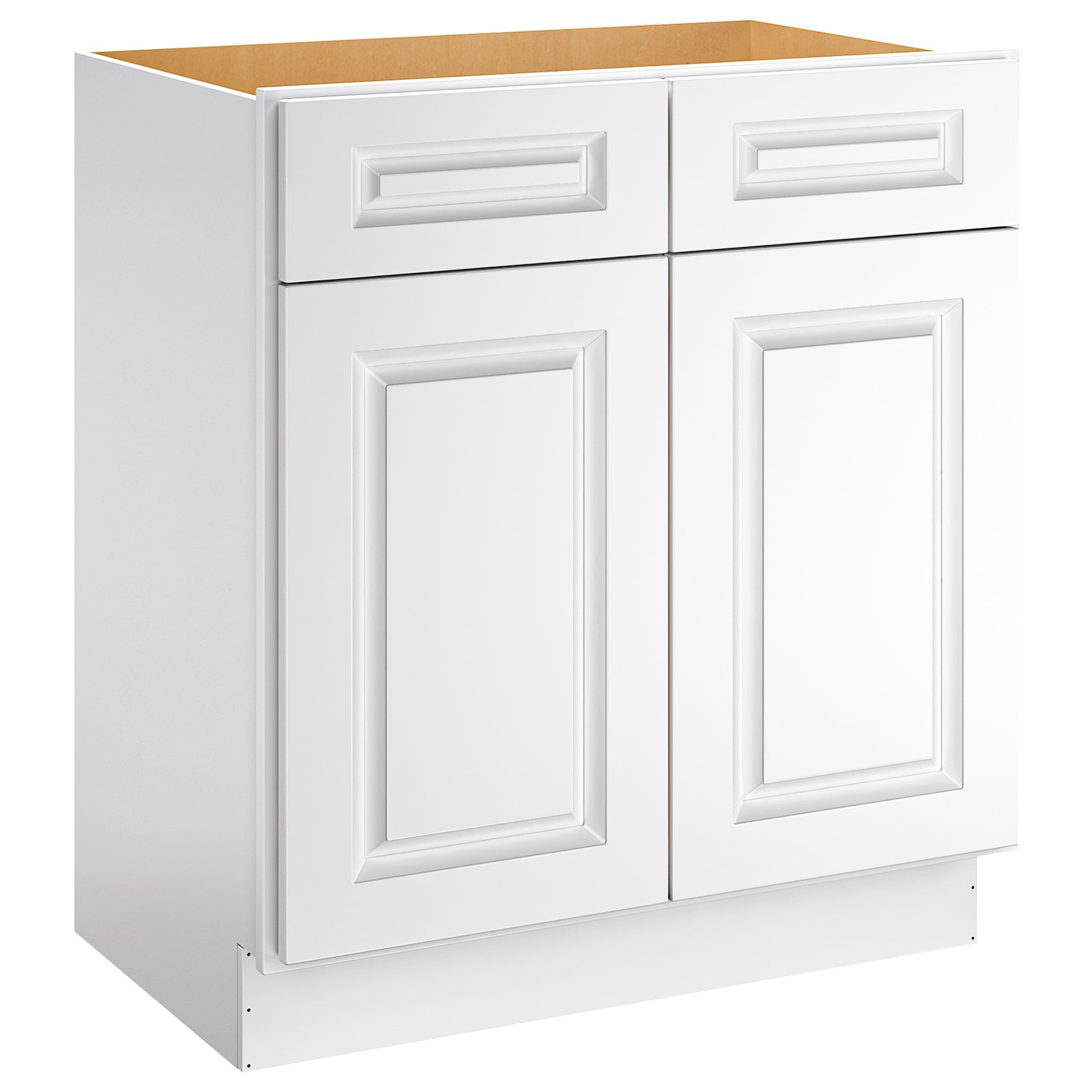 24"D*30"W*34.5"H Birch Solid Wood Sink Base Kitchen Cabinet SB30
