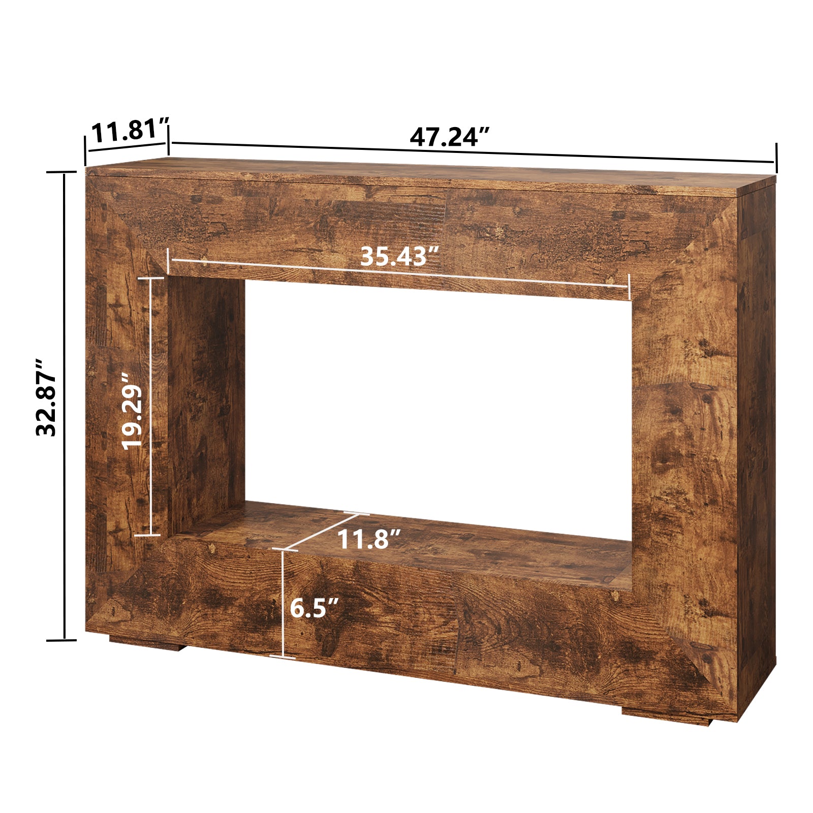 47"W Console Table With Storage , Sofa Tables,Hallway Accent Tables For Living Room, Entrance, Foyer