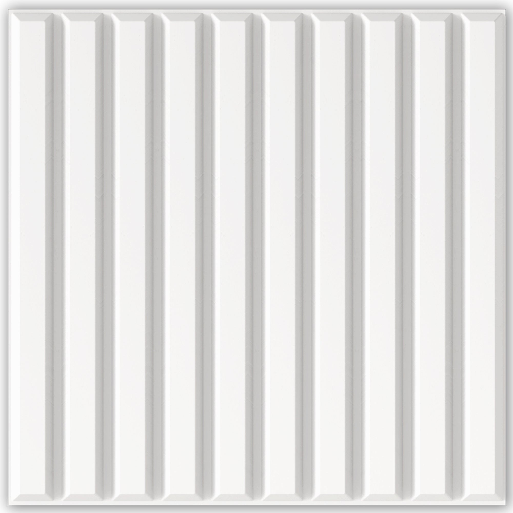 PVC Slat Wall Panel, 19.7 x 19.7in 3D Fluted Textured Panel Black, Suitable for Kitchen, Living Room, and Home 3D Wall Panels(12-Pack, 32 Sq.ft)