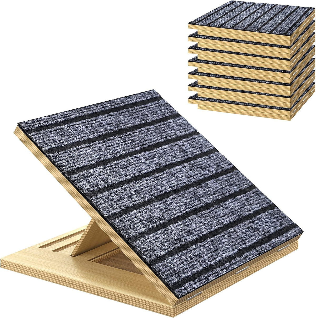 Dog Ramp for Stairs, Non-Slip Pet Ramp for Indoor Stairs for Small Dog 7 Pack
