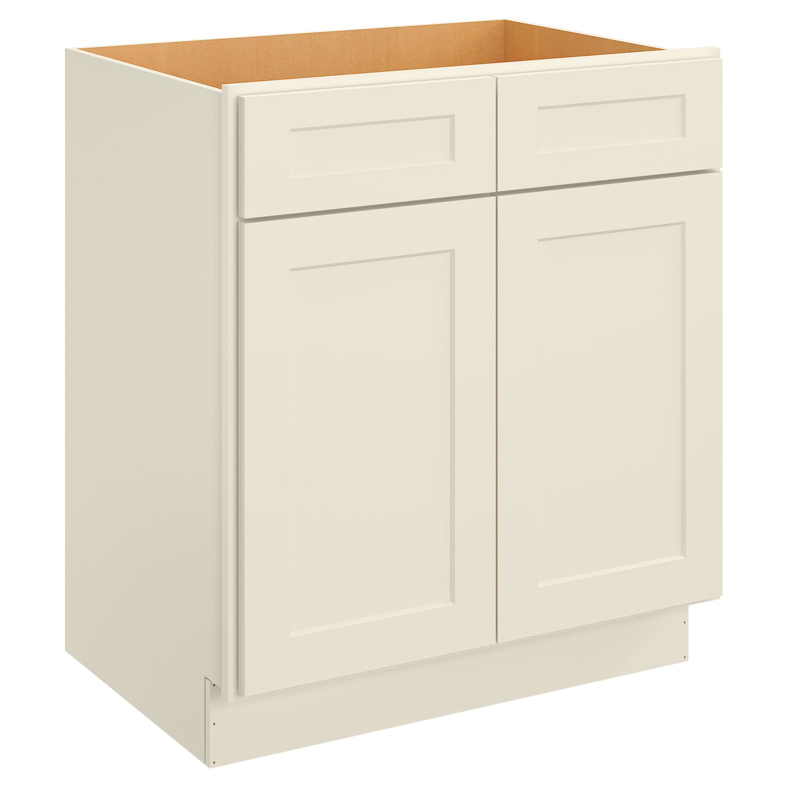 24"D*30"W*34.5"H Birch Solid Wood Sink Base Kitchen Cabinet SB30