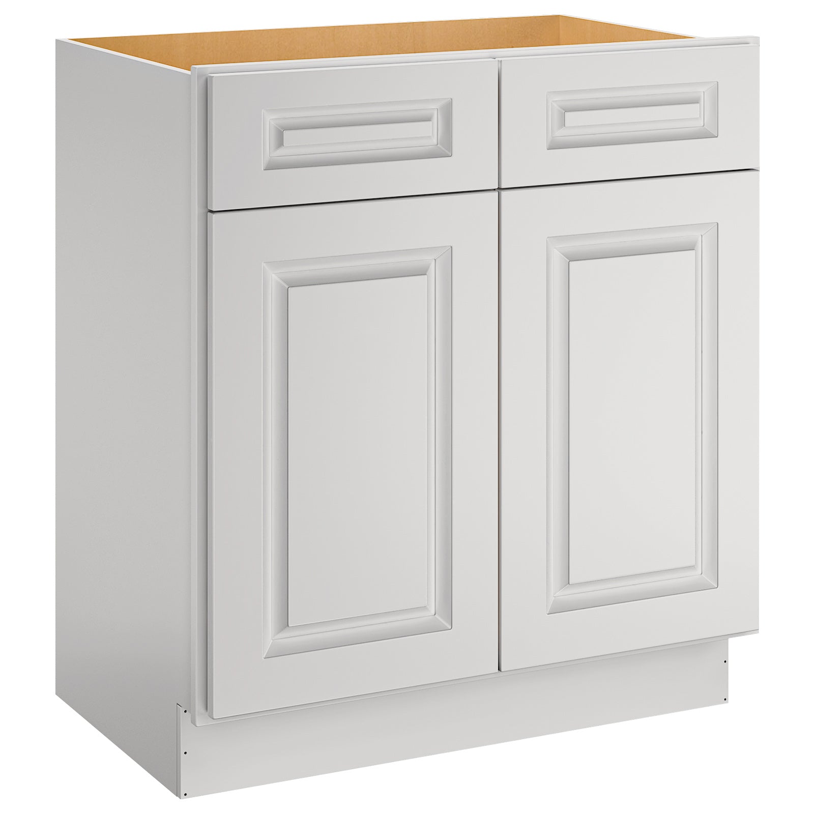 24"D*30"W*34.5"H Birch Solid Wood Sink Base Kitchen Cabinet SB30