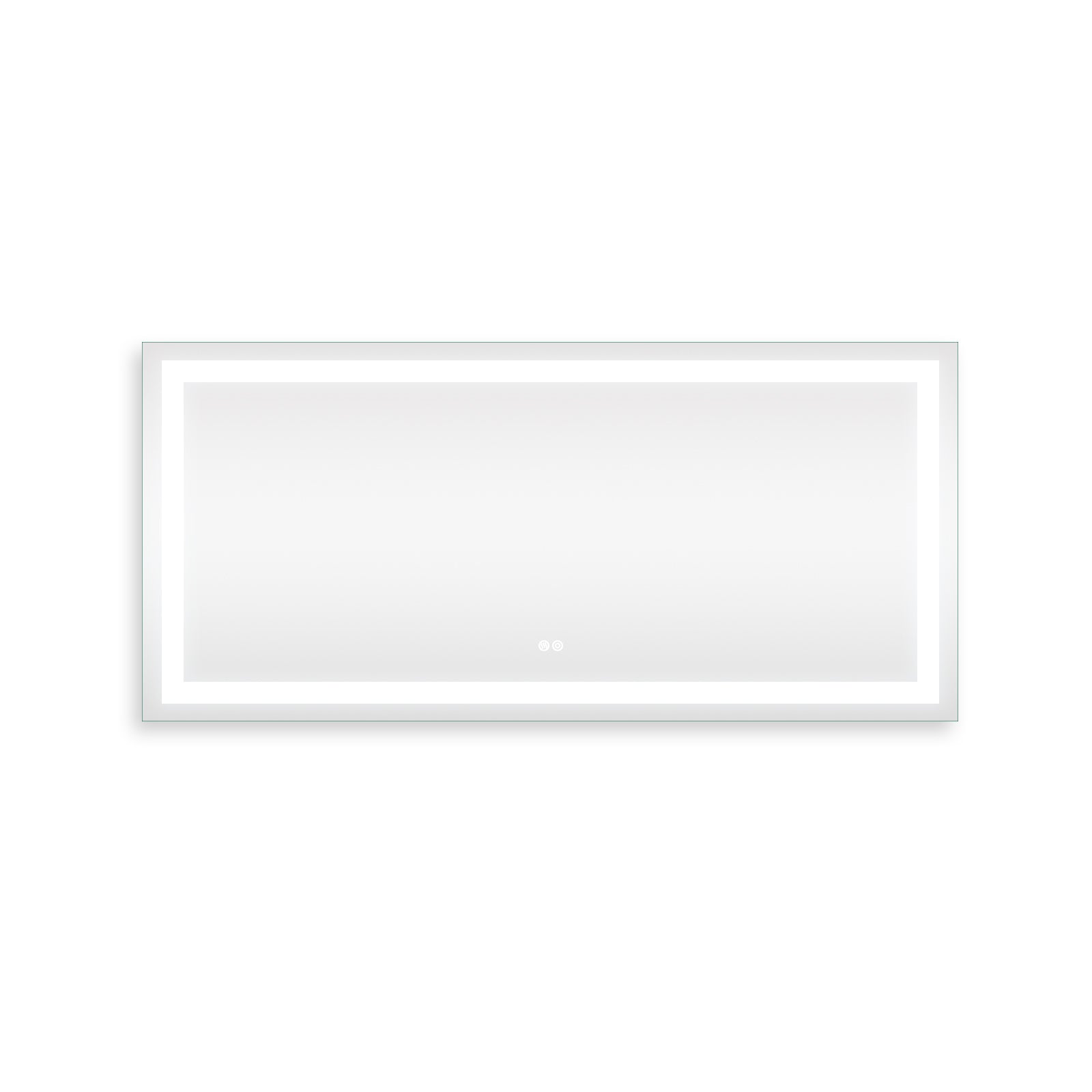 60x28 Inch LED Lighted Bathroom Mirror with 3 Colors Light, Wall Mounted Bathroom Vanity Mirror with Touch Button, Anti-Fog Dimmable Bathroom Mirror (Horizontal/Vertical)