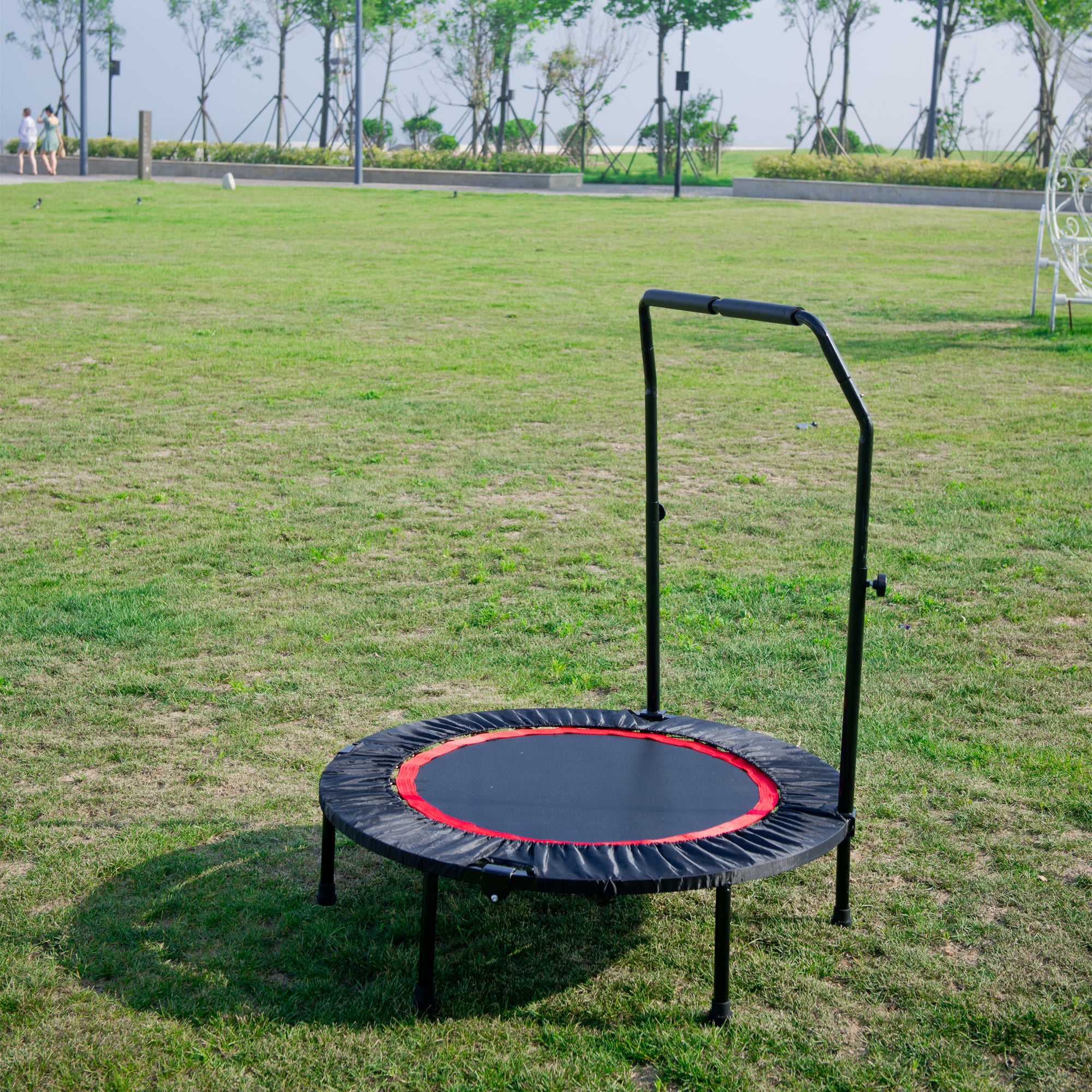 40 Inch Mini Exercise Trampoline Fitness Rebounder Trampoline with Safety Pad Max. Load 300LBS