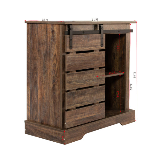 Rustic Farmhouse Accent Side Cabinet
