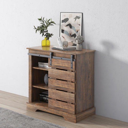 Rustic Farmhouse Accent Side Cabinet