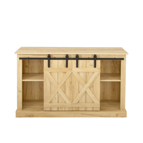 Farmhouse Sliding Barn Door TV Stand