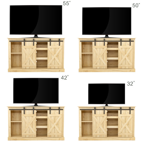 Farmhouse Sliding Barn Door TV Stand