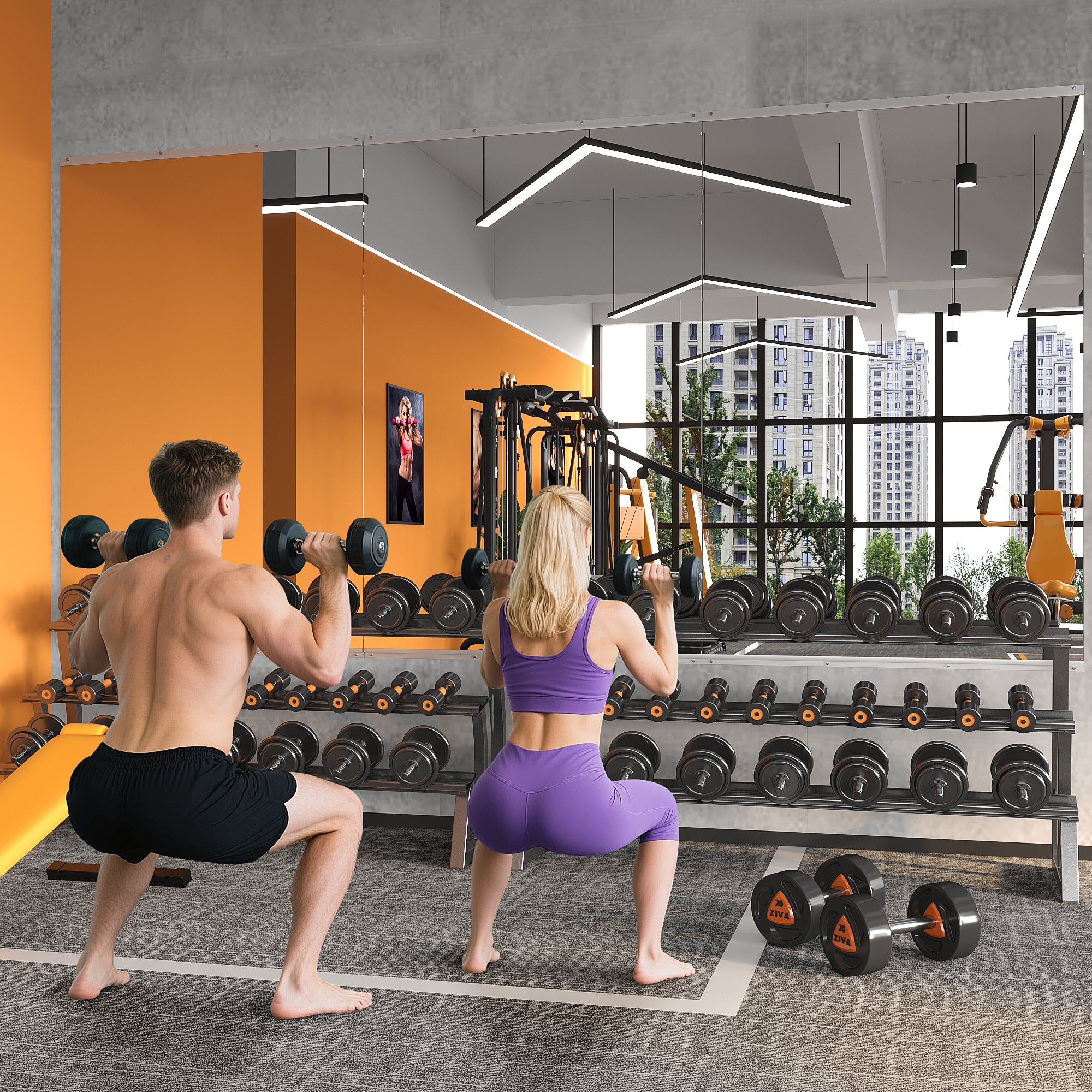 Workout Mirrors for Home Gym 60"x26"