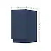 Easy-DIY Ready to Assemble Drawer Base Kitchen Cabinet in Shaker Navy with 1-Door