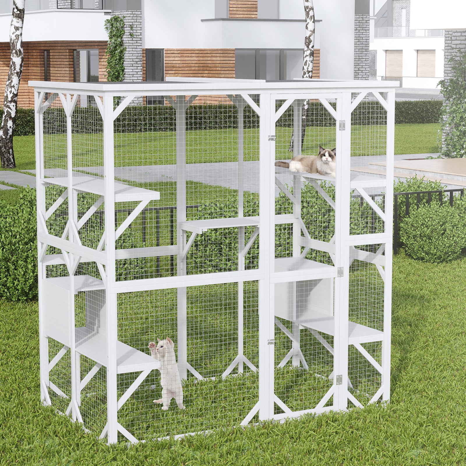 Catio Outdoor Cat Enclosure with Roof