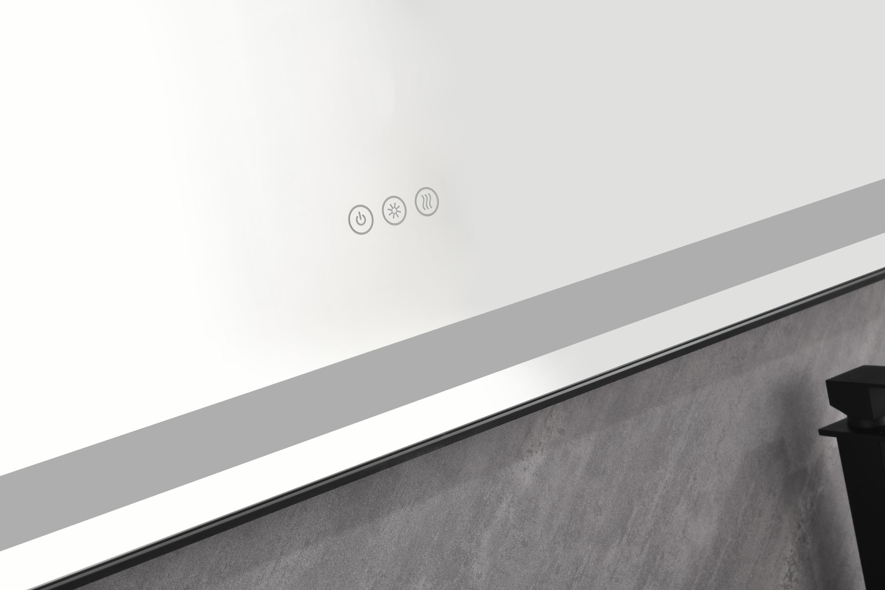 72 in. W x 36 in. H LED Single Bathroom Vanity Mirror in Polished Crystal Bathroom Vanity LED Mirror with 3 Color Lights Mirror for Bathroom Wall Smart Lighted Vanity Mirrors