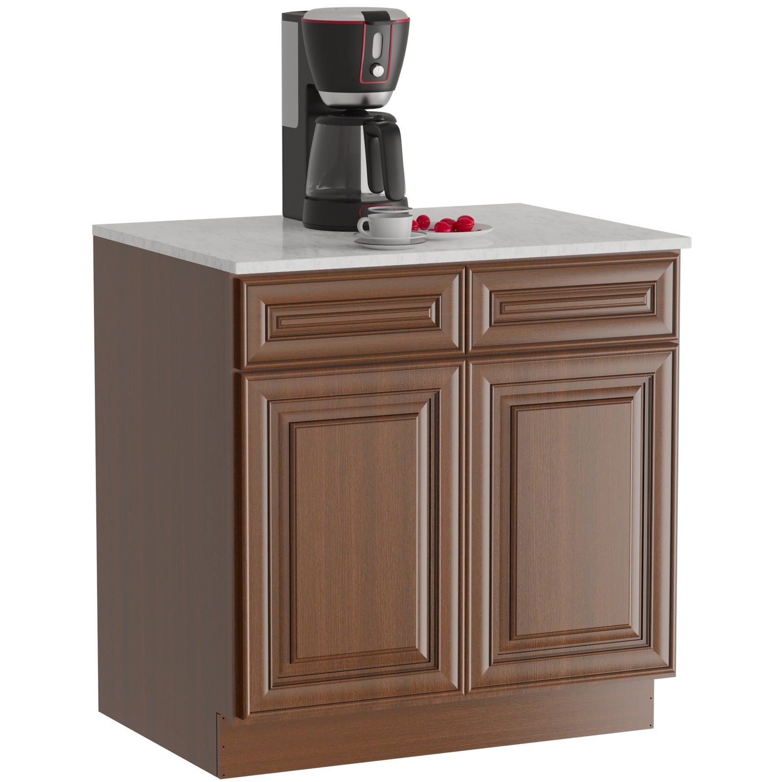 24"D Birch Solid Wood X 30"W X 34-1/2"H Base Kitchen Cabinet B30