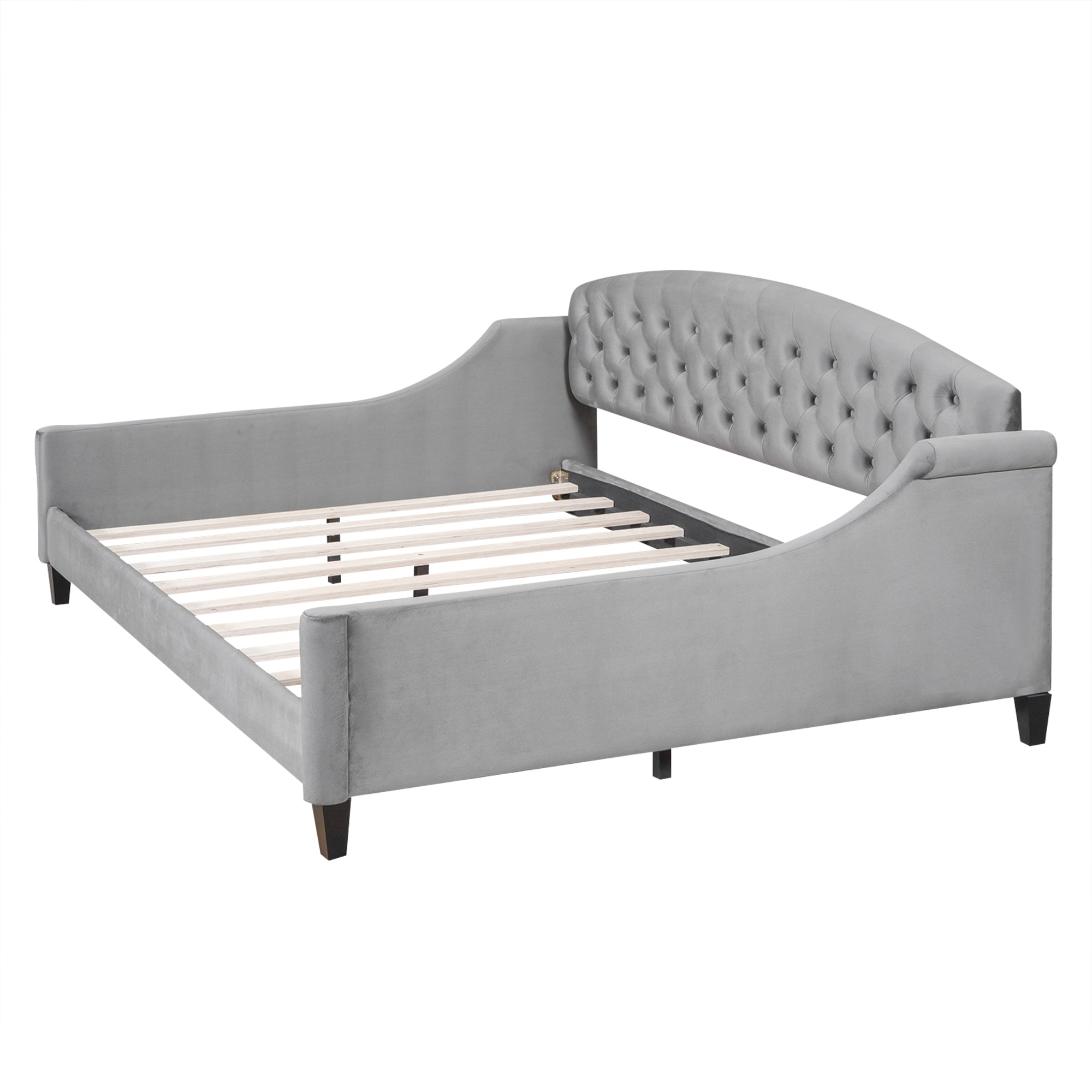 Modern Luxury Tufted Button Daybed, Full, Gray (Old SKU: SM001009AAE)