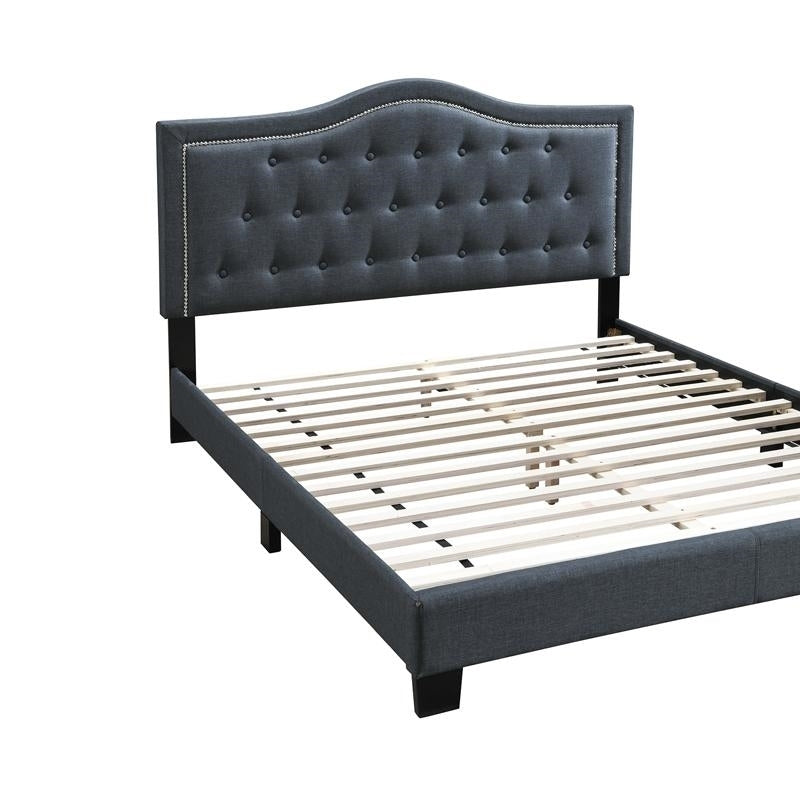 QUEEN BED in Charcoal