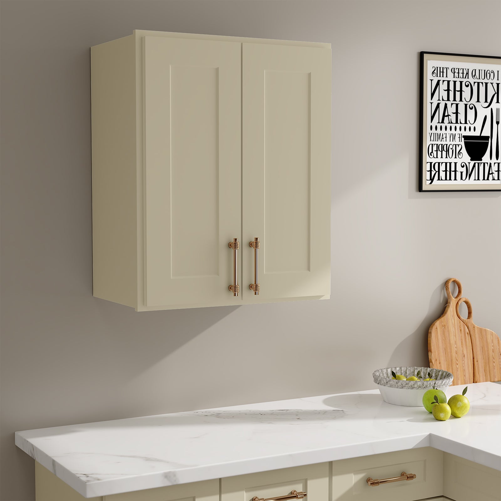 W Series Wall Cabinet with 2 Doors and shelves-4