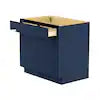 Easy-DIY Ready to Assemble Drawer Base Kitchen Cabinet in Shaker Navy with 1-Door