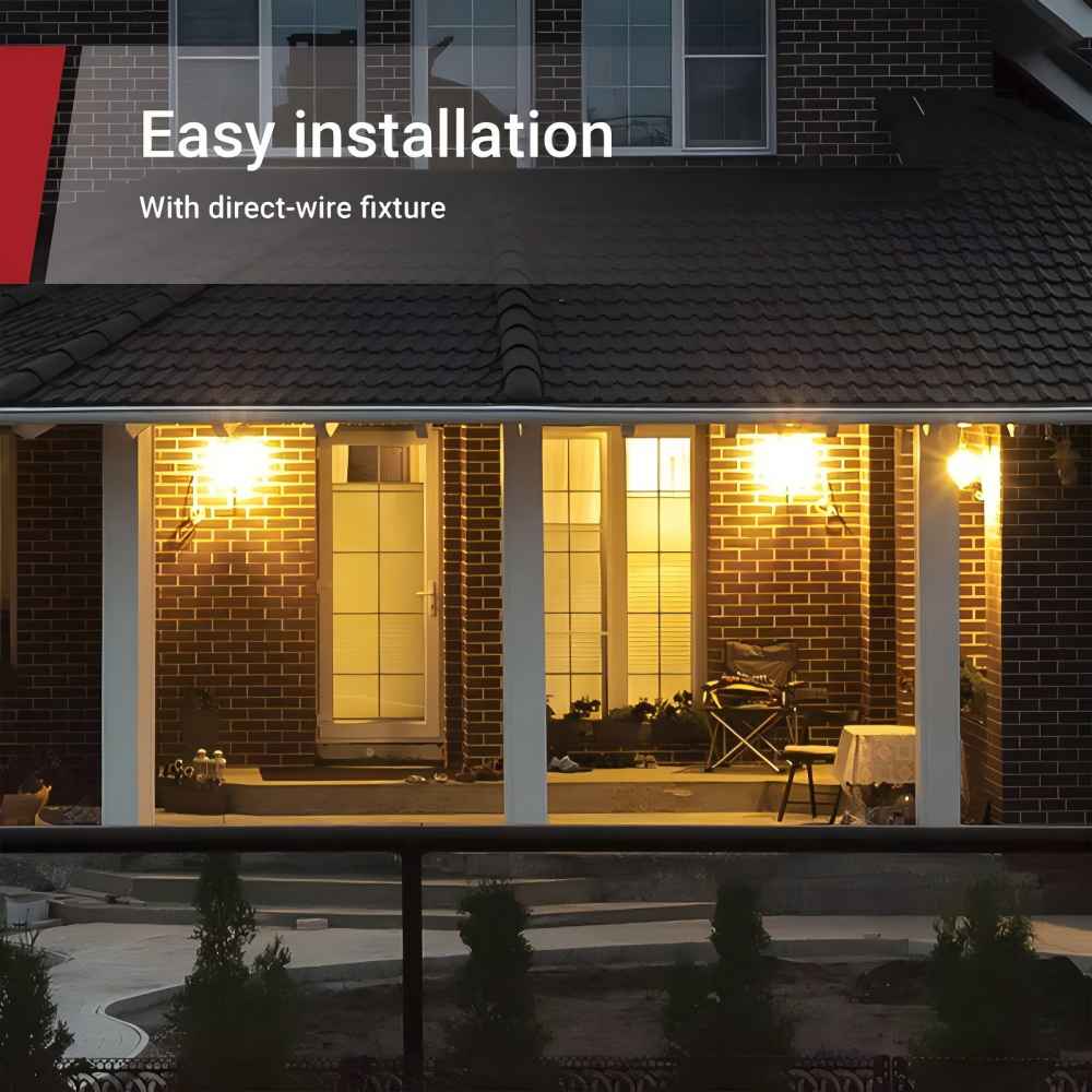 200-Watt Equivalent 2200 Lumen with a Convenient Switch Black Motion Sensing LED Flood Light, 3 Bulbs Included(3-Pack)