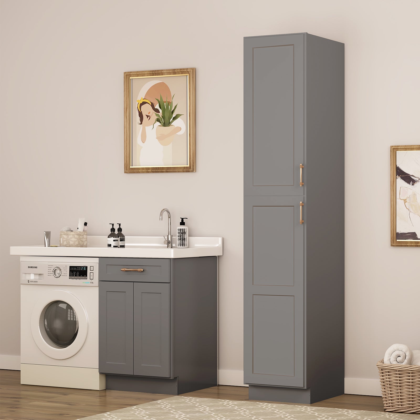 U Series Plywood Ready to Assemble Floor Wall Pantry Kitchen Cabinet