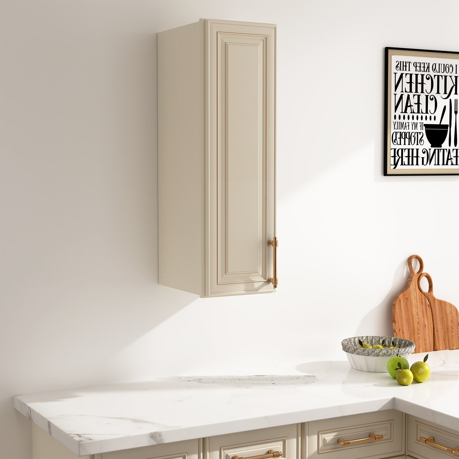 W Series Wall Cabinet with 1 Door and shelves-5