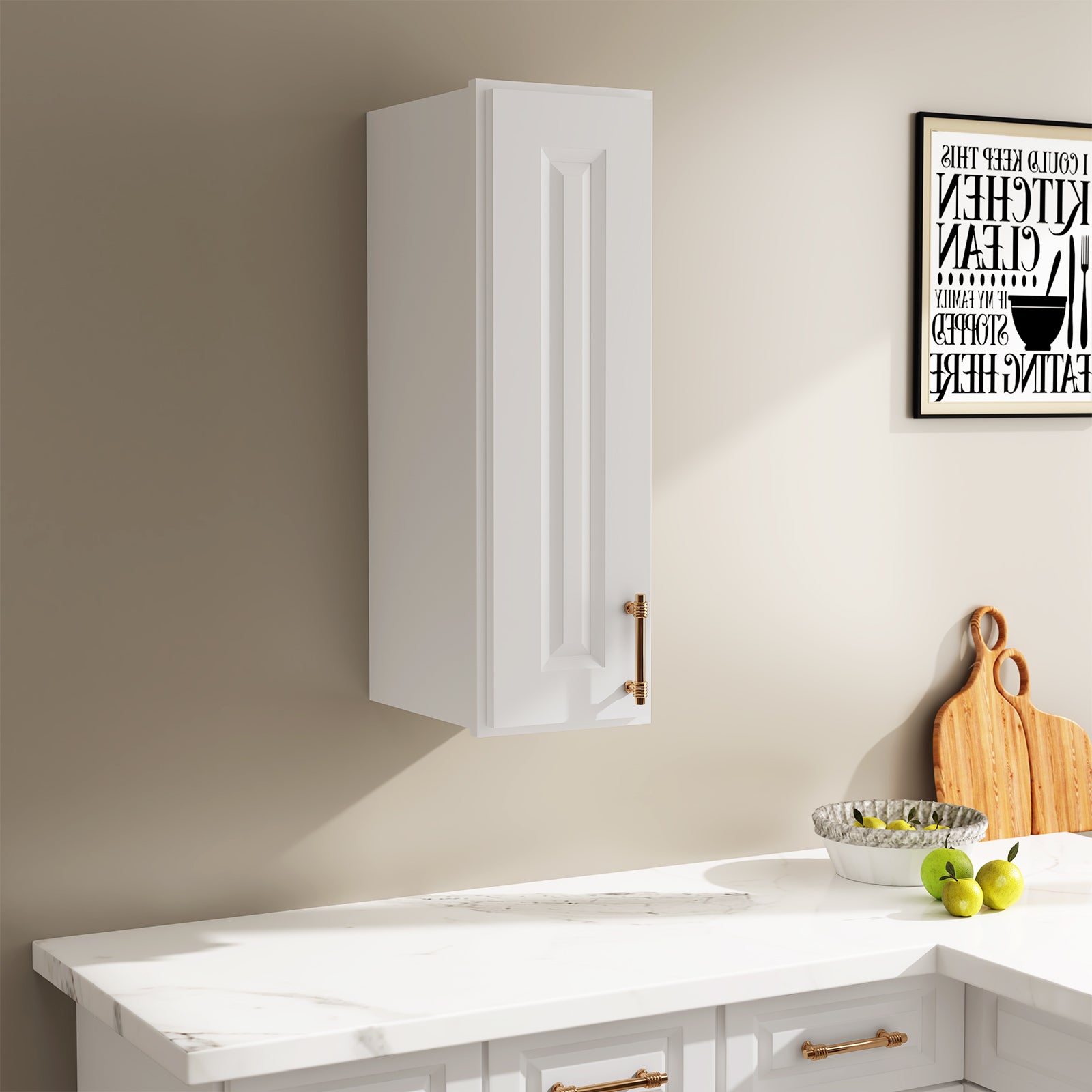 W Series Wall Cabinet with 1 Door and shelves-5