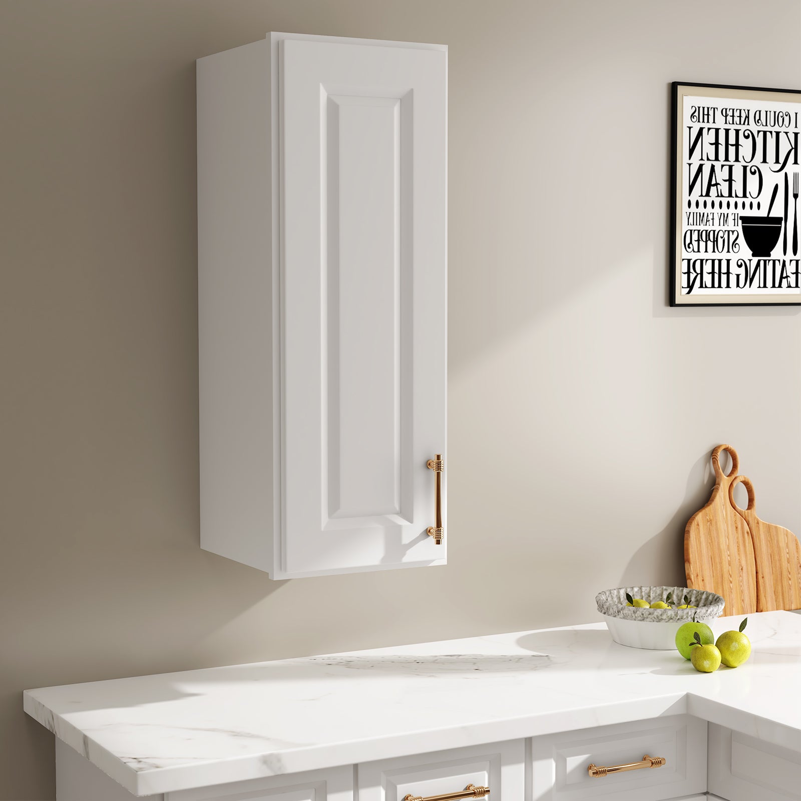 W Series Wall Cabinet with 1 Door and shelves-5