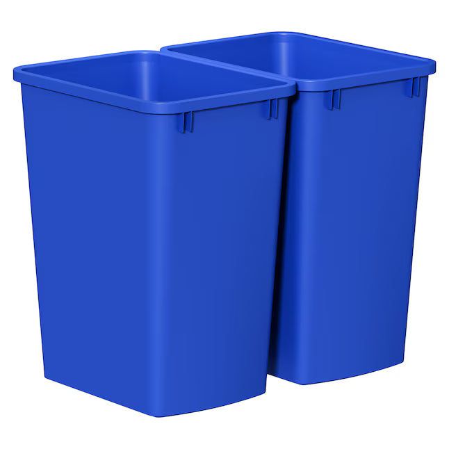 Trash Can Wastebasket Versatile Design for Kitchen Office Bathroom