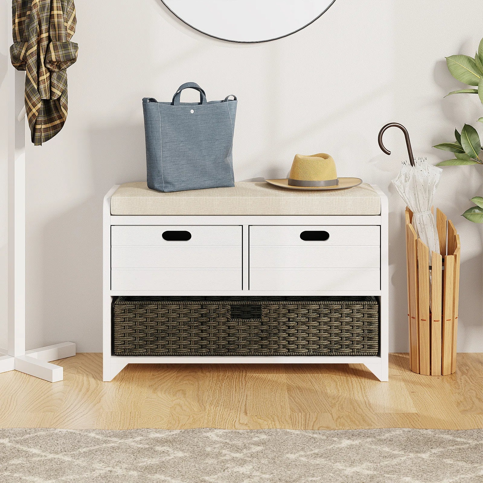 32" Storage Bench Shoe Bench