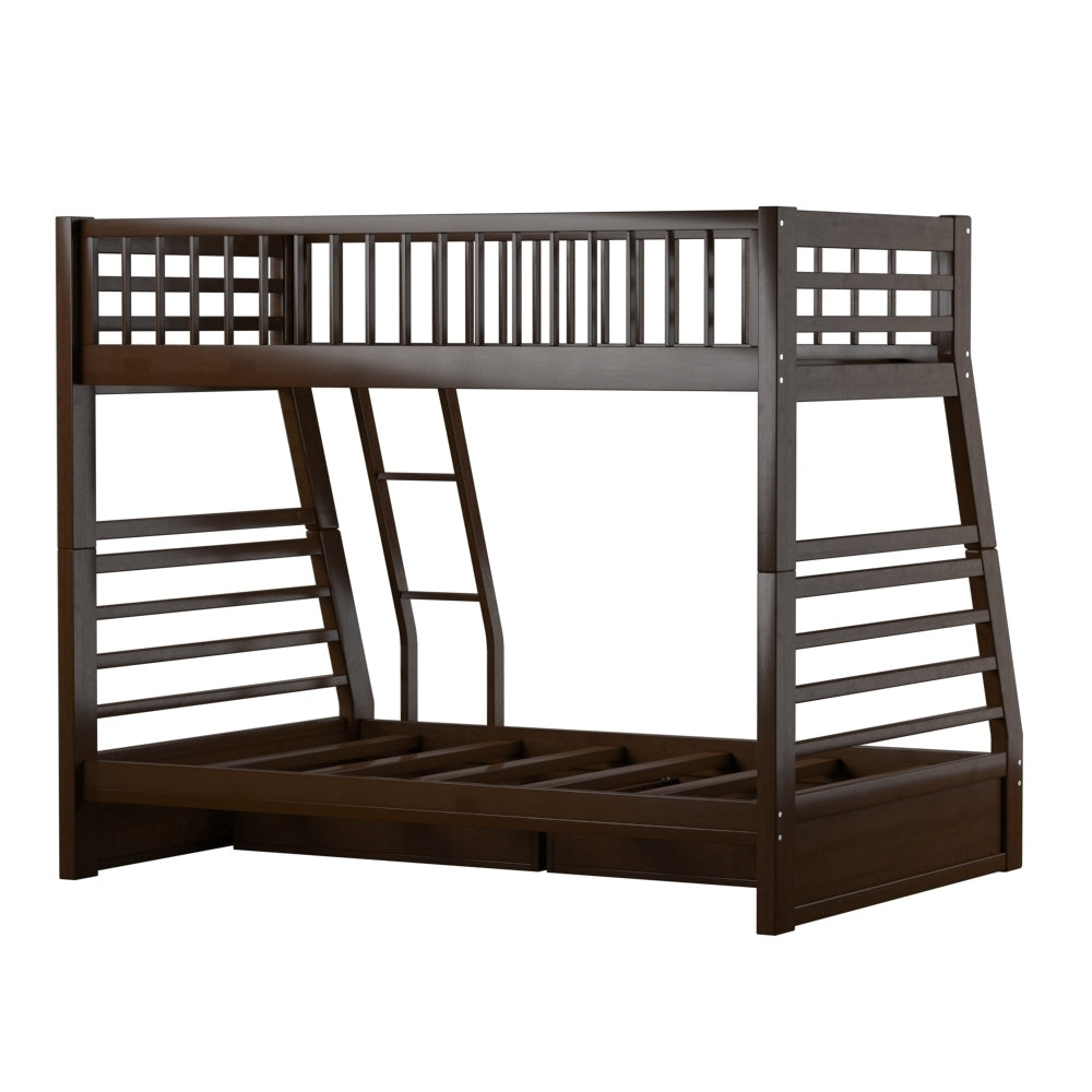 Jason Bunk Bed (Twin/Full) in Espresso 02020