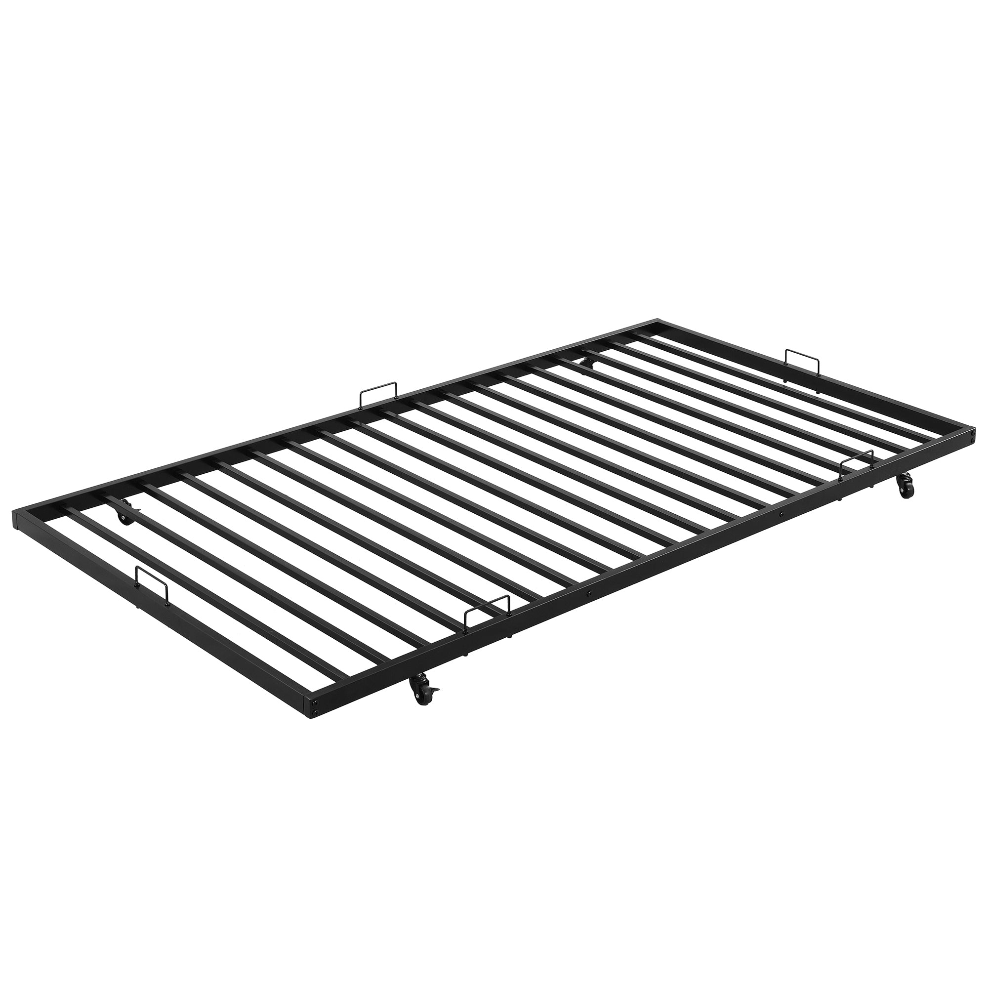 Twin over Twin Bunk Bed with Trundle, Black