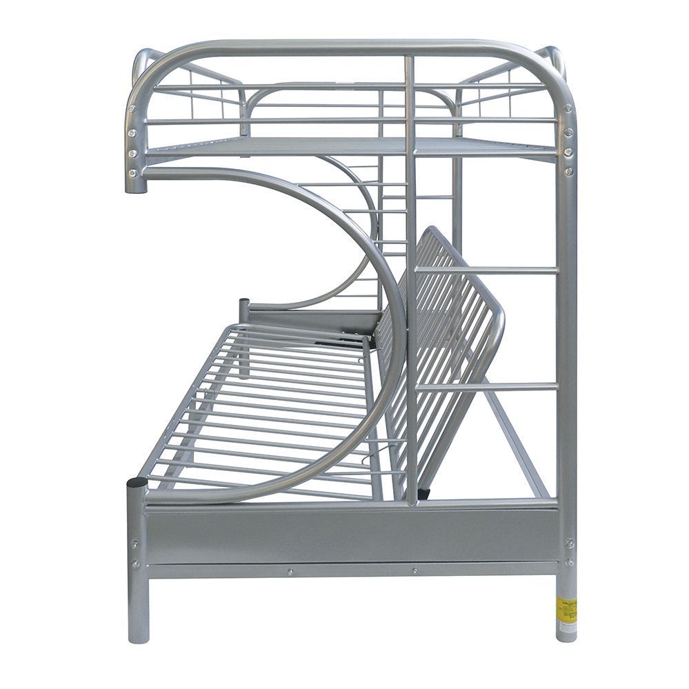 Eclipse Bunk Bed (Twin XL/Queen/Futon) in Silver 02093SI