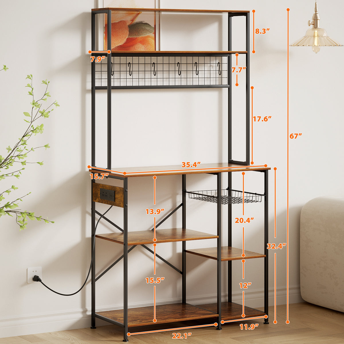 35.4 Baker's Rack