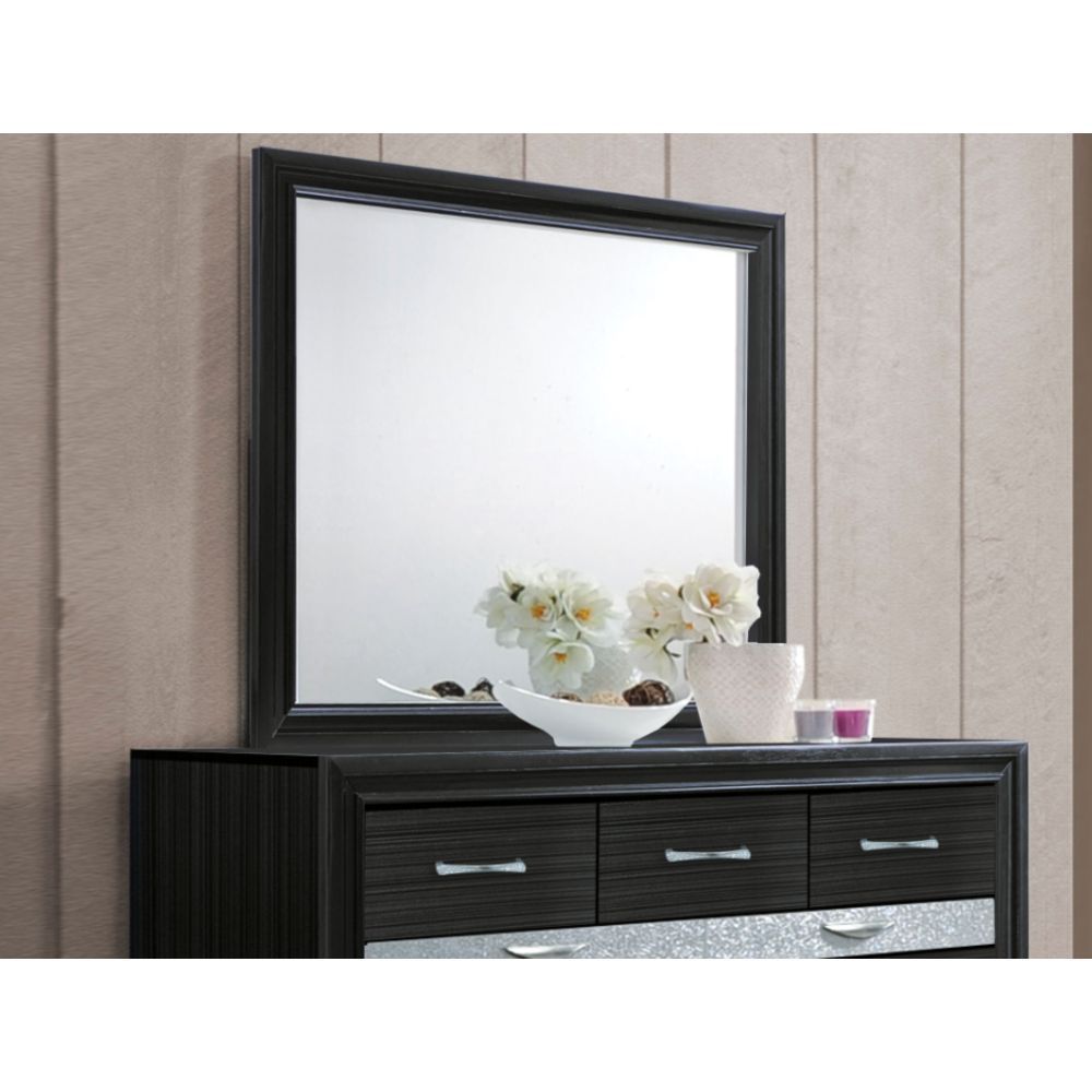 Naima Mirror in Black 25904