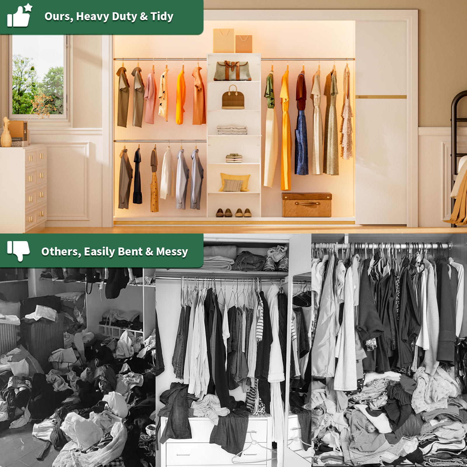 25.5 in. White Walk-in Modular Wood Closet Organizer Tower System with 5-Shelves, Tower Wood Closet System